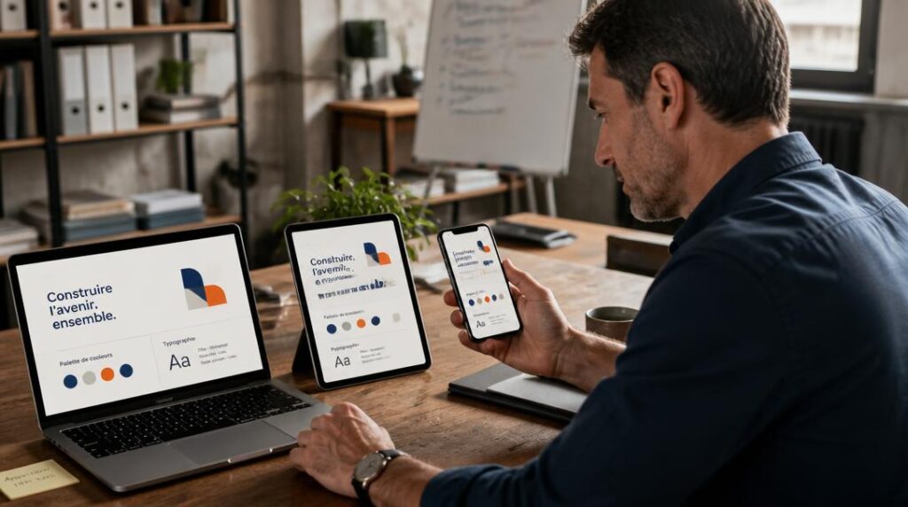Charte graphique digitale sur site et réseaux sociaux
