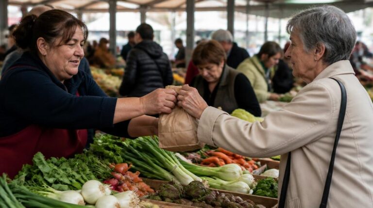 Définition du marché illustrée par un échange