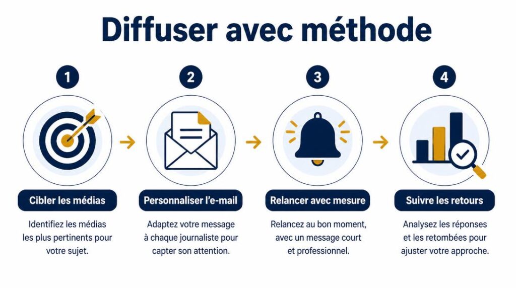 Processus de diffusion et relance presse