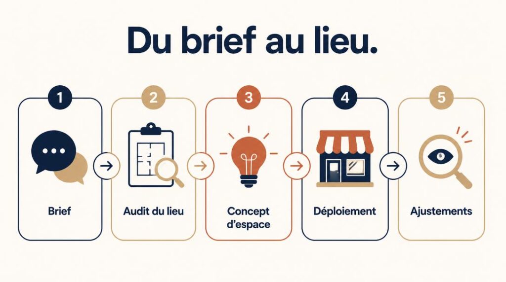Étapes d'un projet d'aménagement commercial