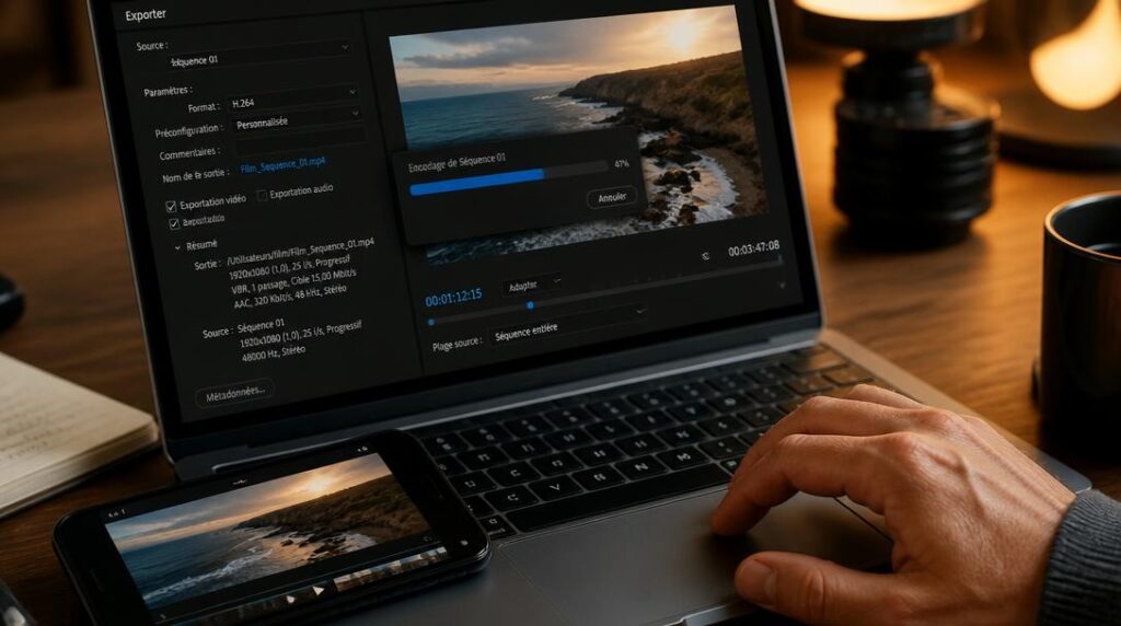 Export MP4 pour vidéo LinkedIn compatible