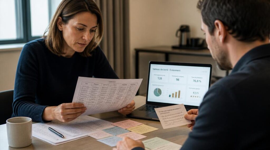 Analyse des KPI événementiels et retours participants