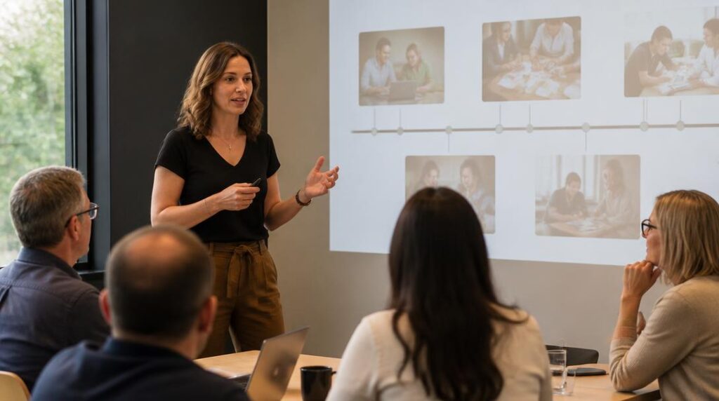 Présentation narrative qui capte l’attention d’une audience