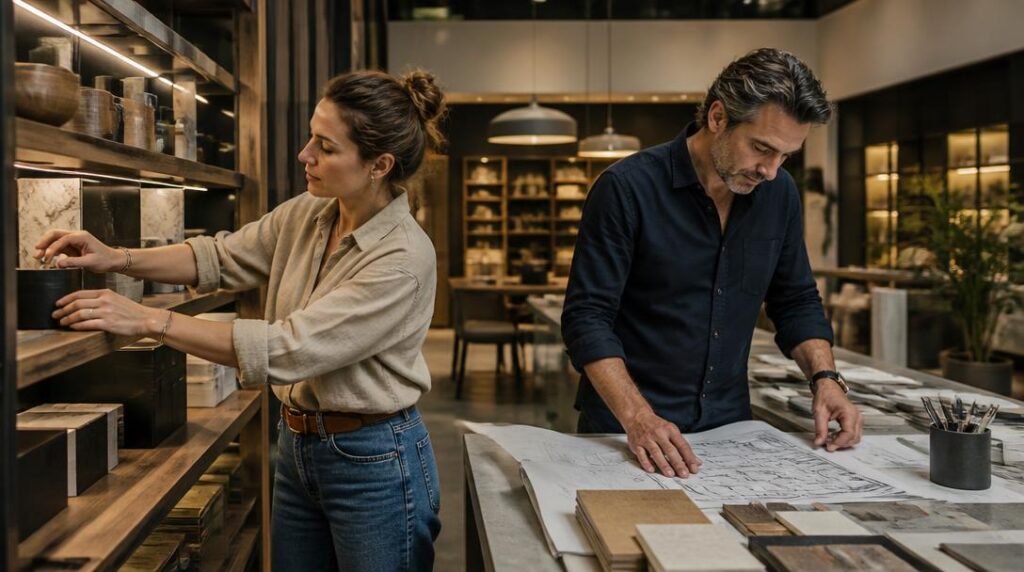 Visual merchandising dans un espace de vente