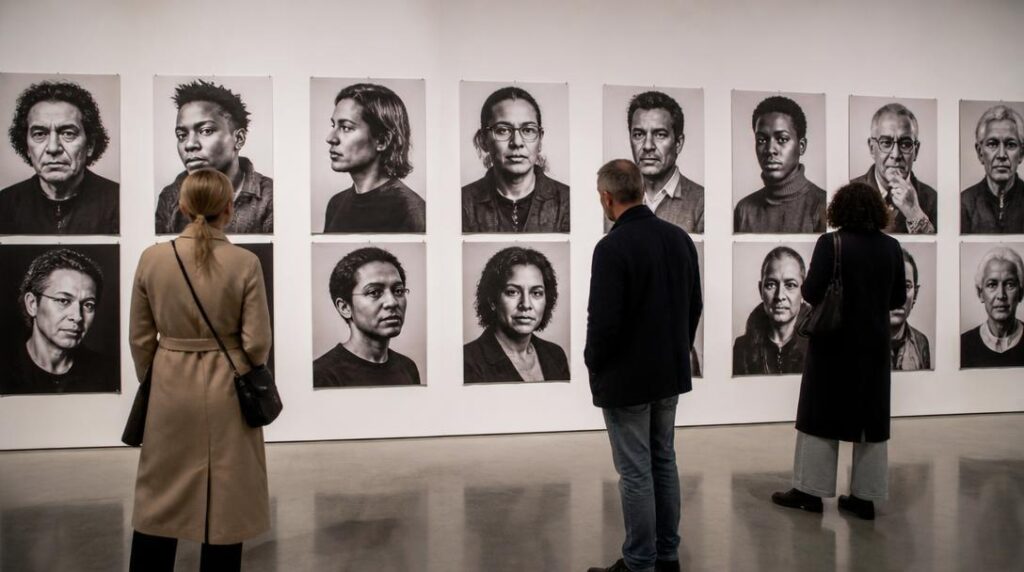 Portraits monochromes inspirés des affiches Think Different
