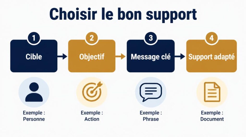 Schéma de choix d’un support imprimé adapté