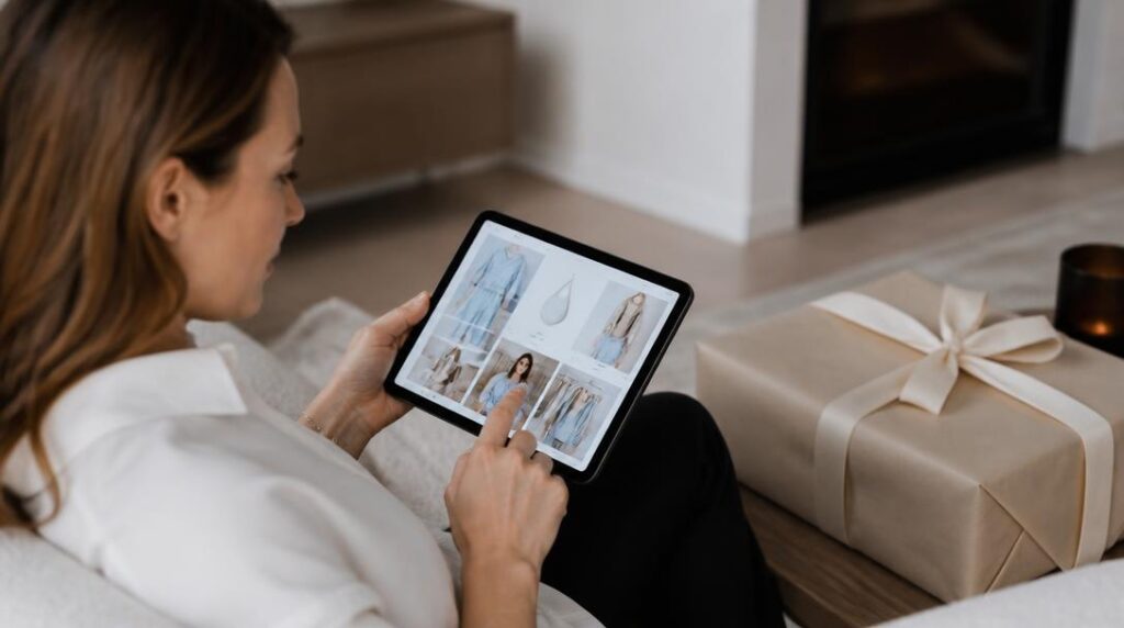 Parcours client sur une boutique en ligne premium