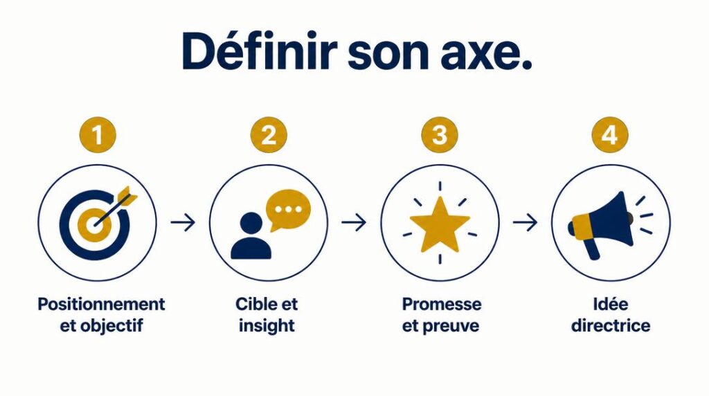 Schéma des étapes de formulation du message