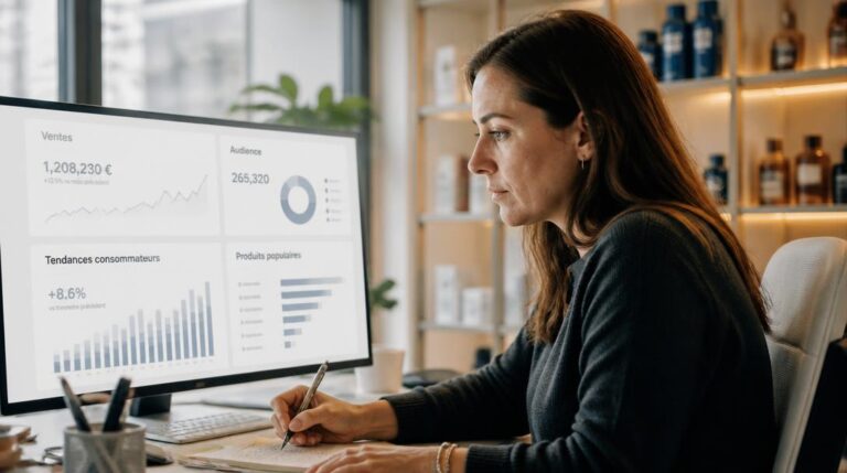 Analyste examinant les données de GfK Group