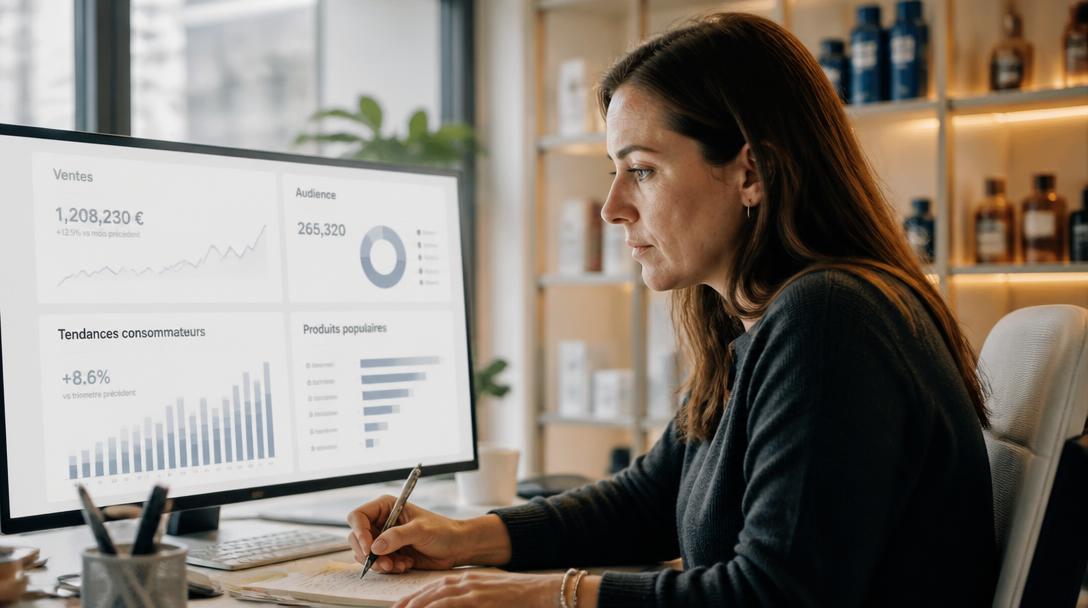Analyste examinant les données de GfK Group