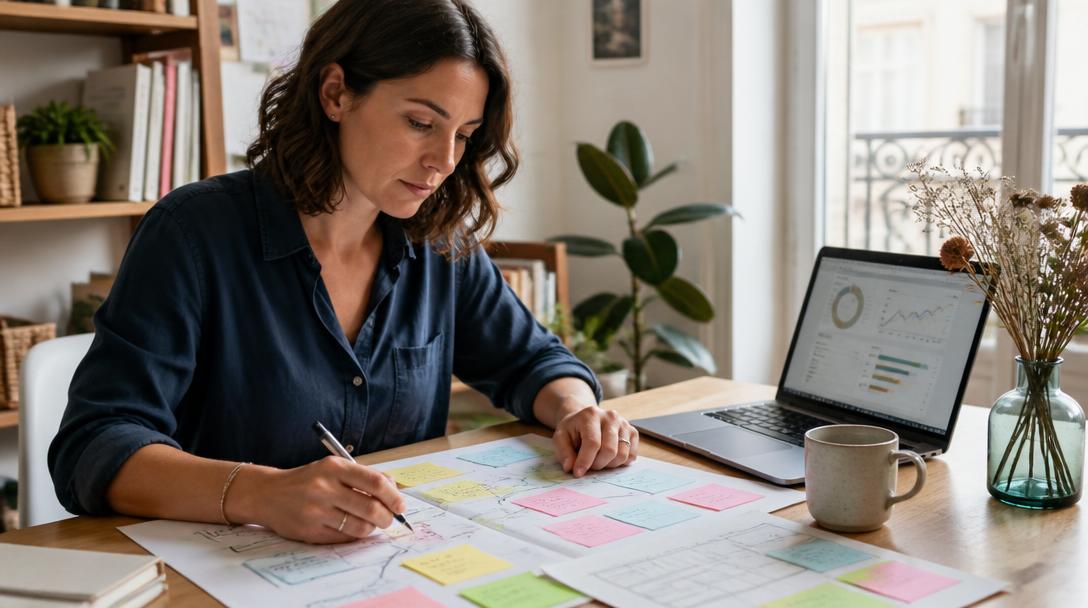 Consultant construisant une stratégie d'inward marketing