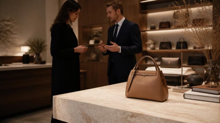 Boutique élégante illustrant le marketing de luxe