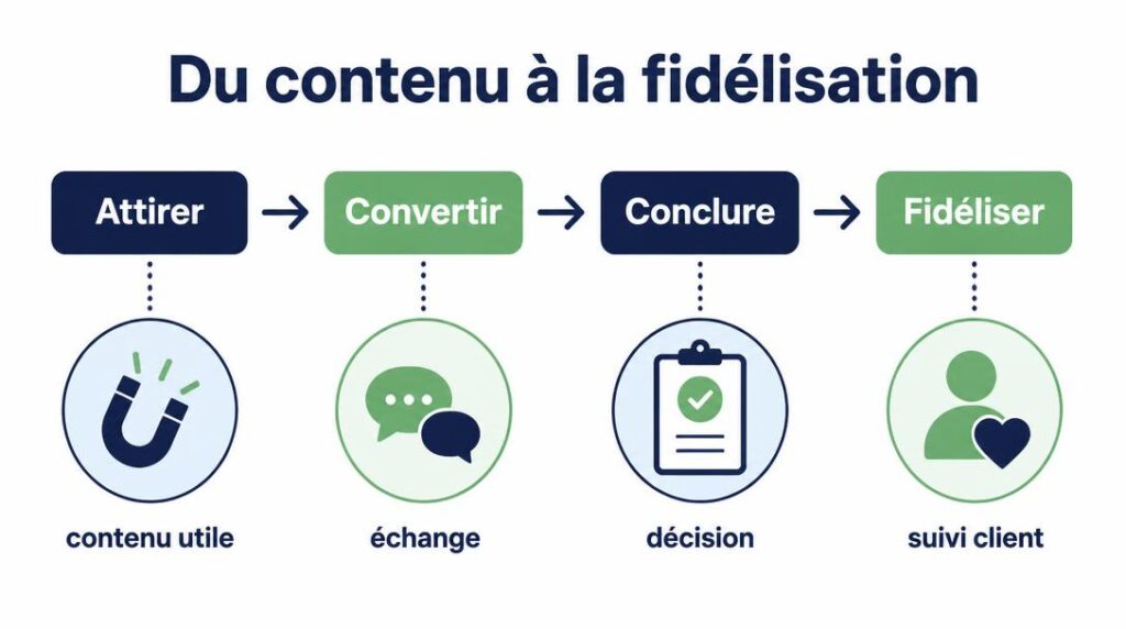Parcours client et tunnel de conversion inbound