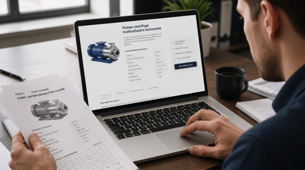 Fiche technique sur un site e-commerce B2B