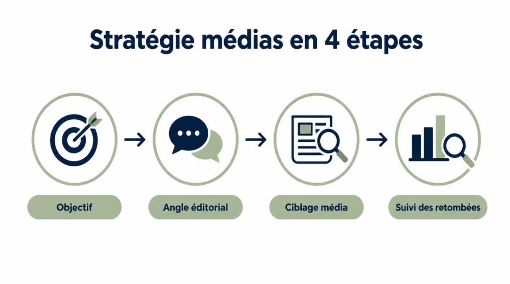 Étapes d'une stratégie de relations médias