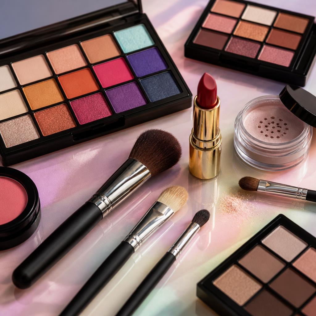 Maquillage coloré pour marque de beauté en W