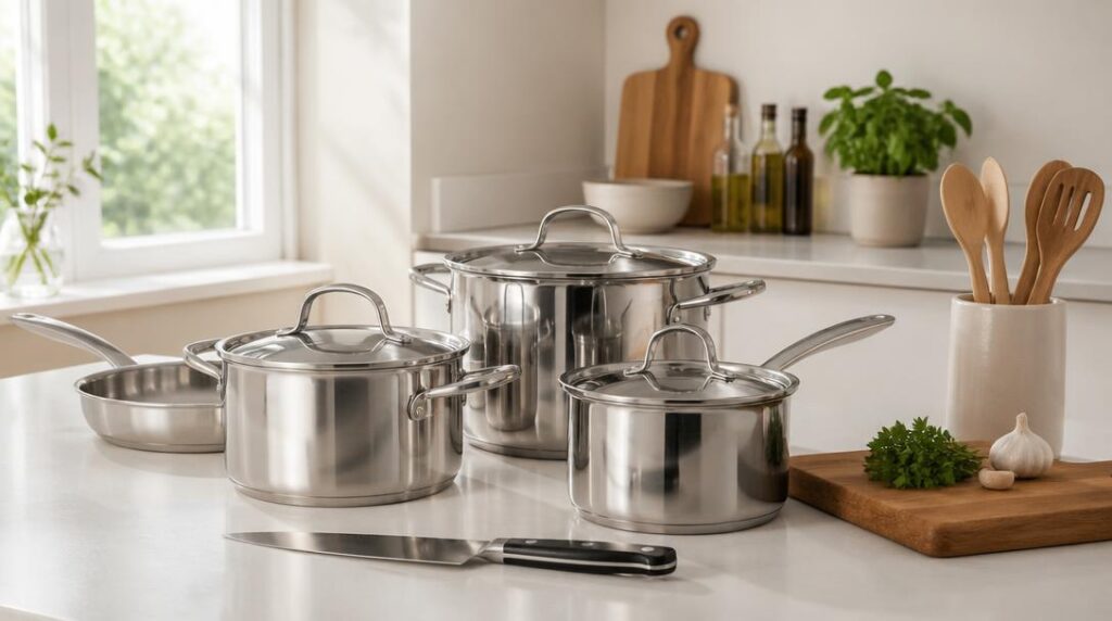 Ustensiles de cuisine pour marque maison en W